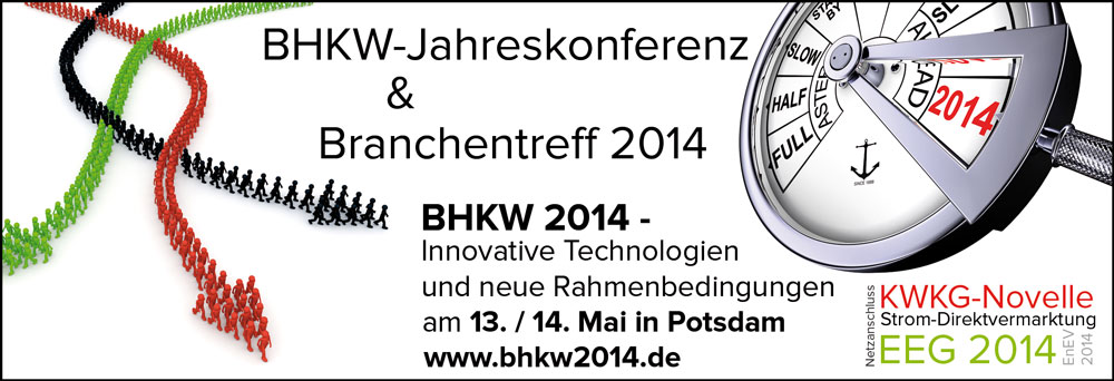 BHKW-Jahreskonferenz und BHKW-Branchentreff 2014 (Bild: BHKW-Infozentrum, fotolia)