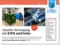 Autarke Versorgung mit KWK und Solar