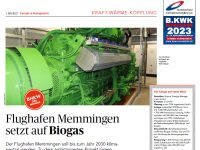 Flughafen Memmingen setzt auf Biogas